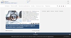 Desktop Screenshot of mef.gov.it